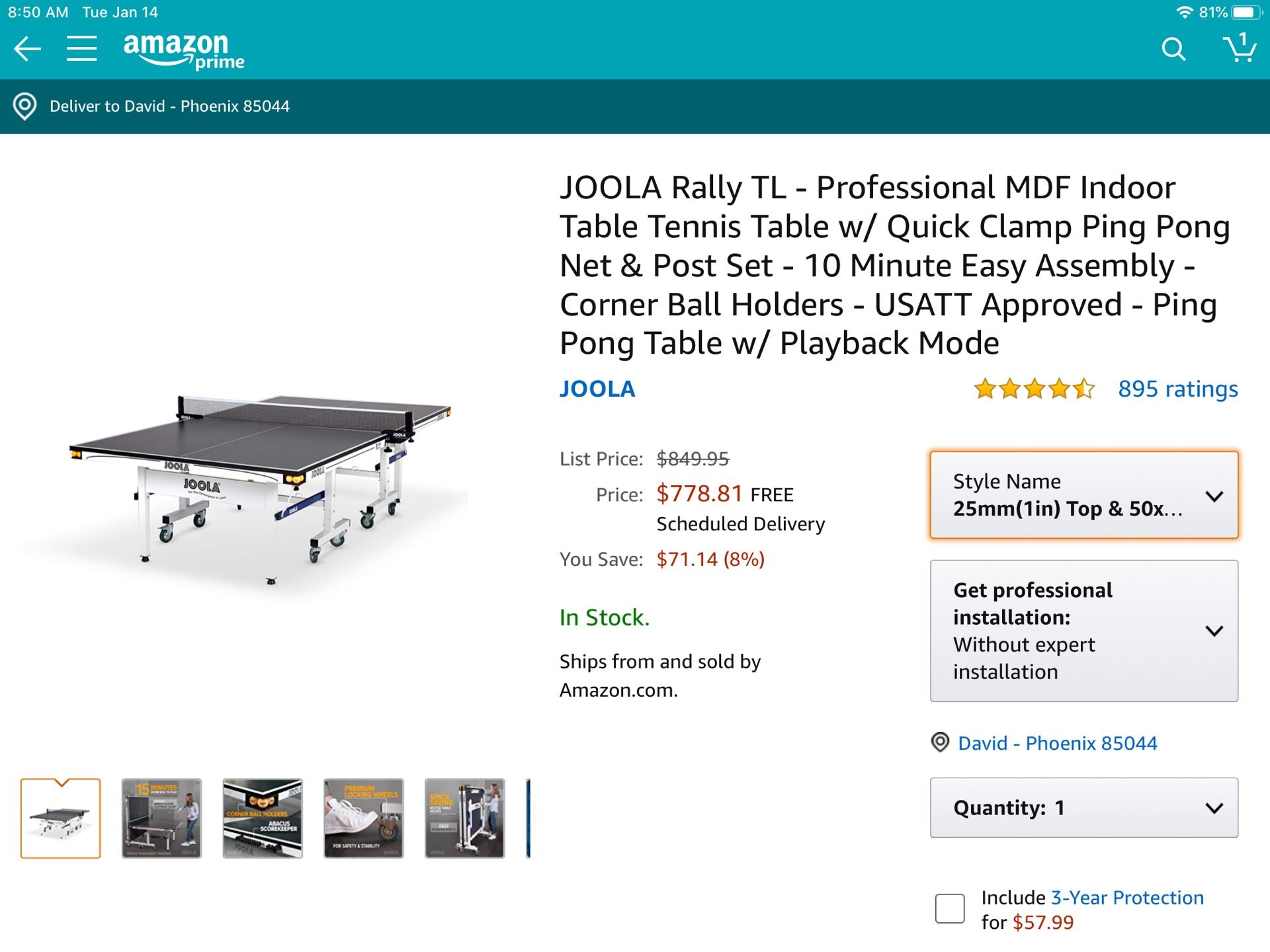 New Joola Rally Tl Professional Mdf Indoor Table Tennis Table Mm