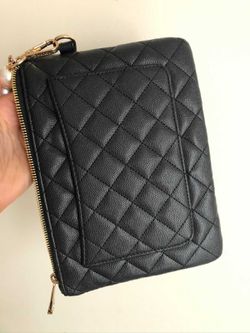 New Chanel Black Purse With A Pearl Hand Strap, Includes Chanel Box,  VIP GIFT Thumbnail