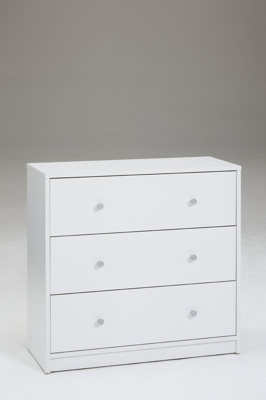 3 Drawer Dresser Modern Furniture Chest Changer Storage Bedroom White Wood Night Stand