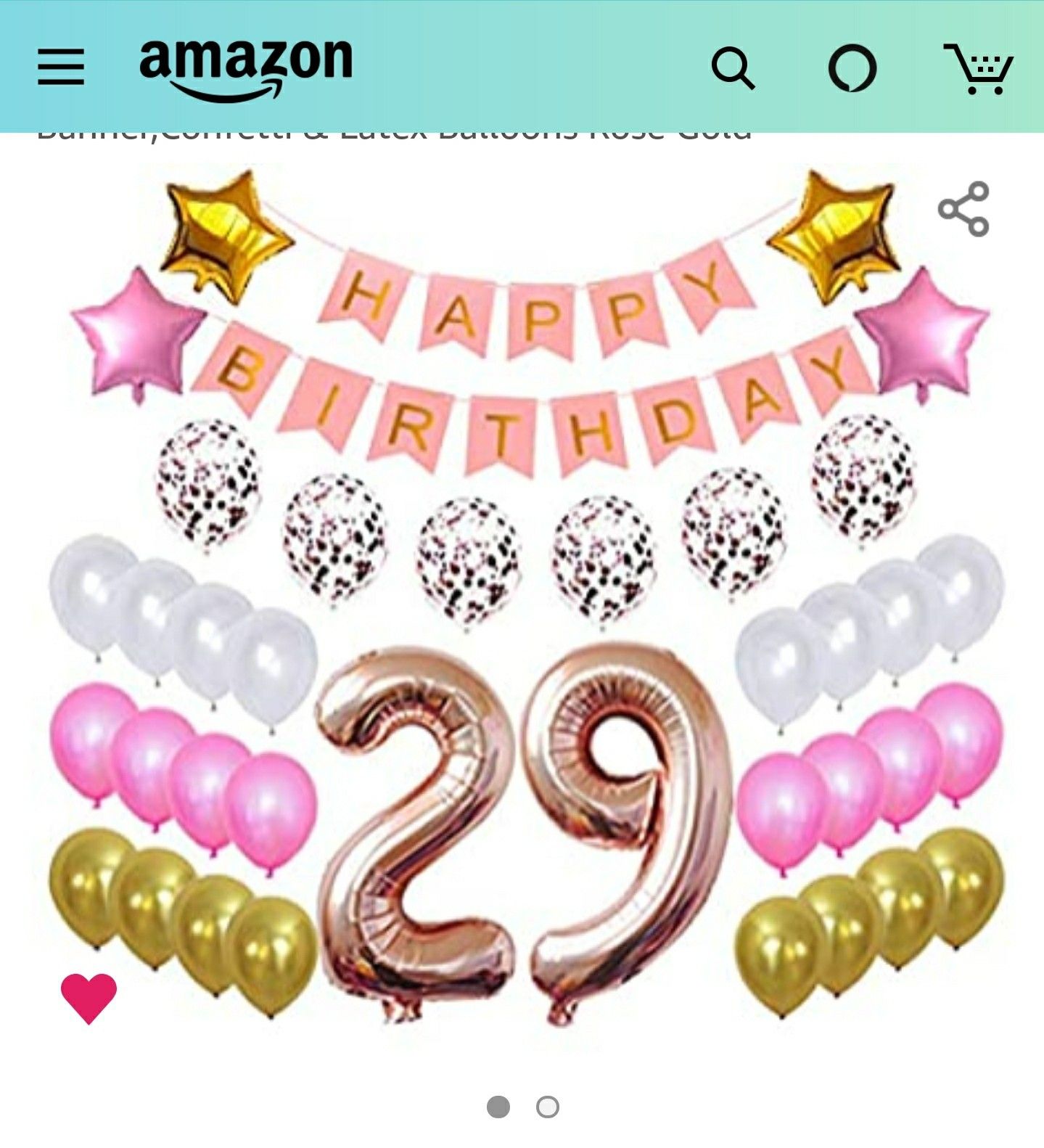 29th birthday decorations