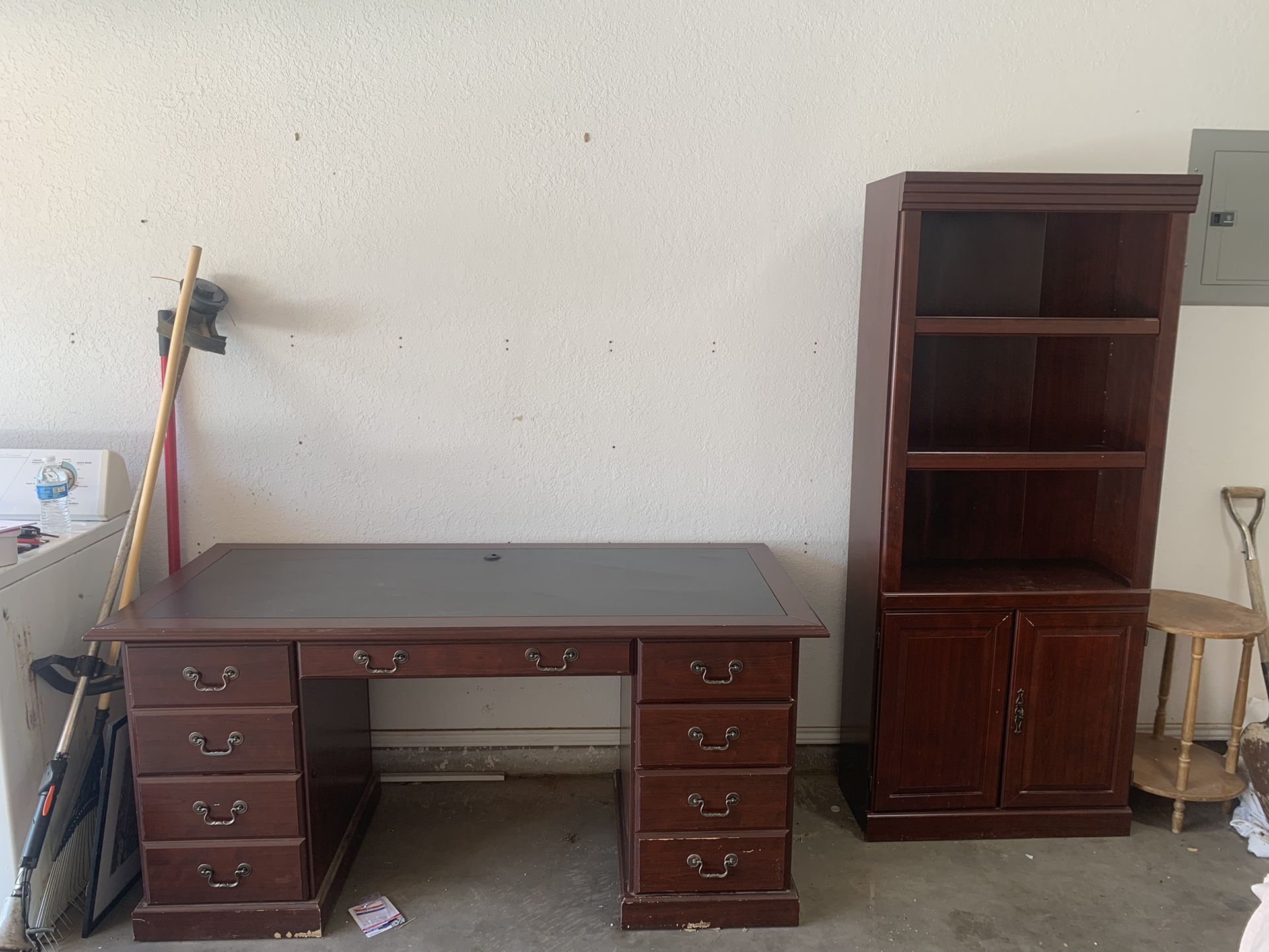 Executive Desk With Shelf