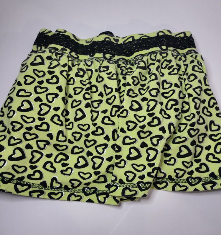 Youth Girls Justice Heart Print Skirt, Size 10