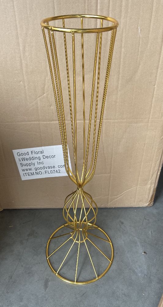 6 Metal Gold Flower Stand for Weddings Table Centerpiece Wedding Decoration Material 3’