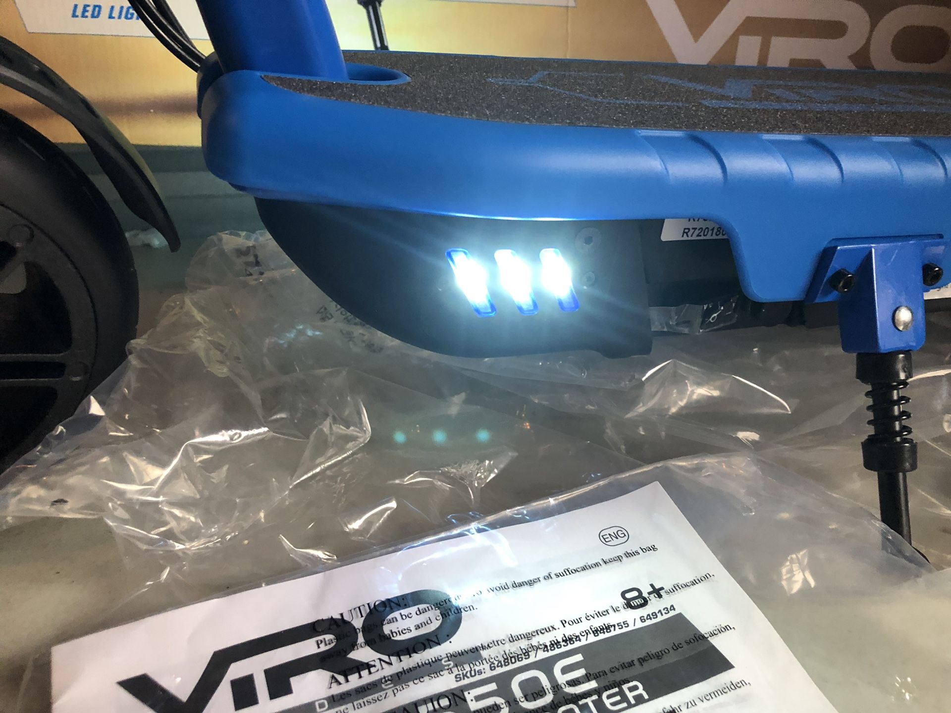 viro rides vr 550e rechargeable electric scooter