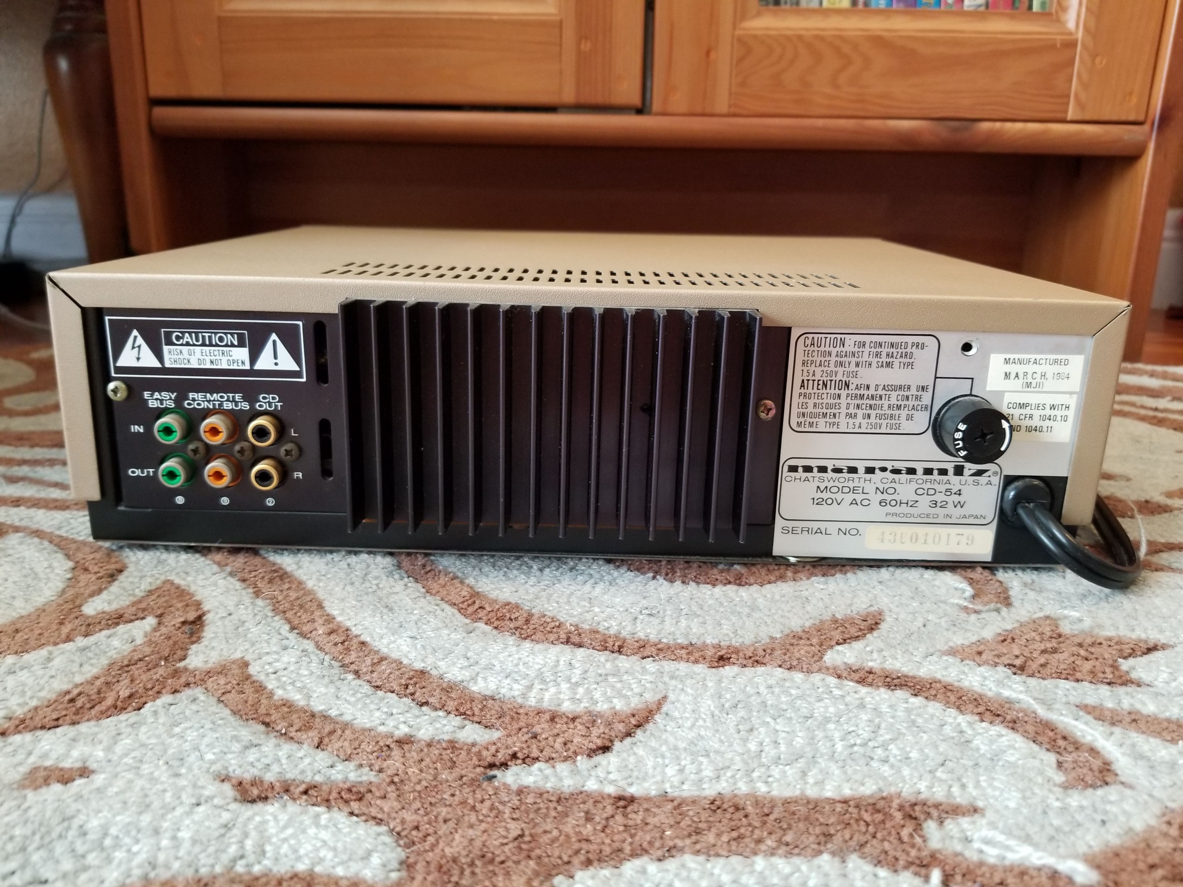 Marantz CD-54 Compact Disc Player