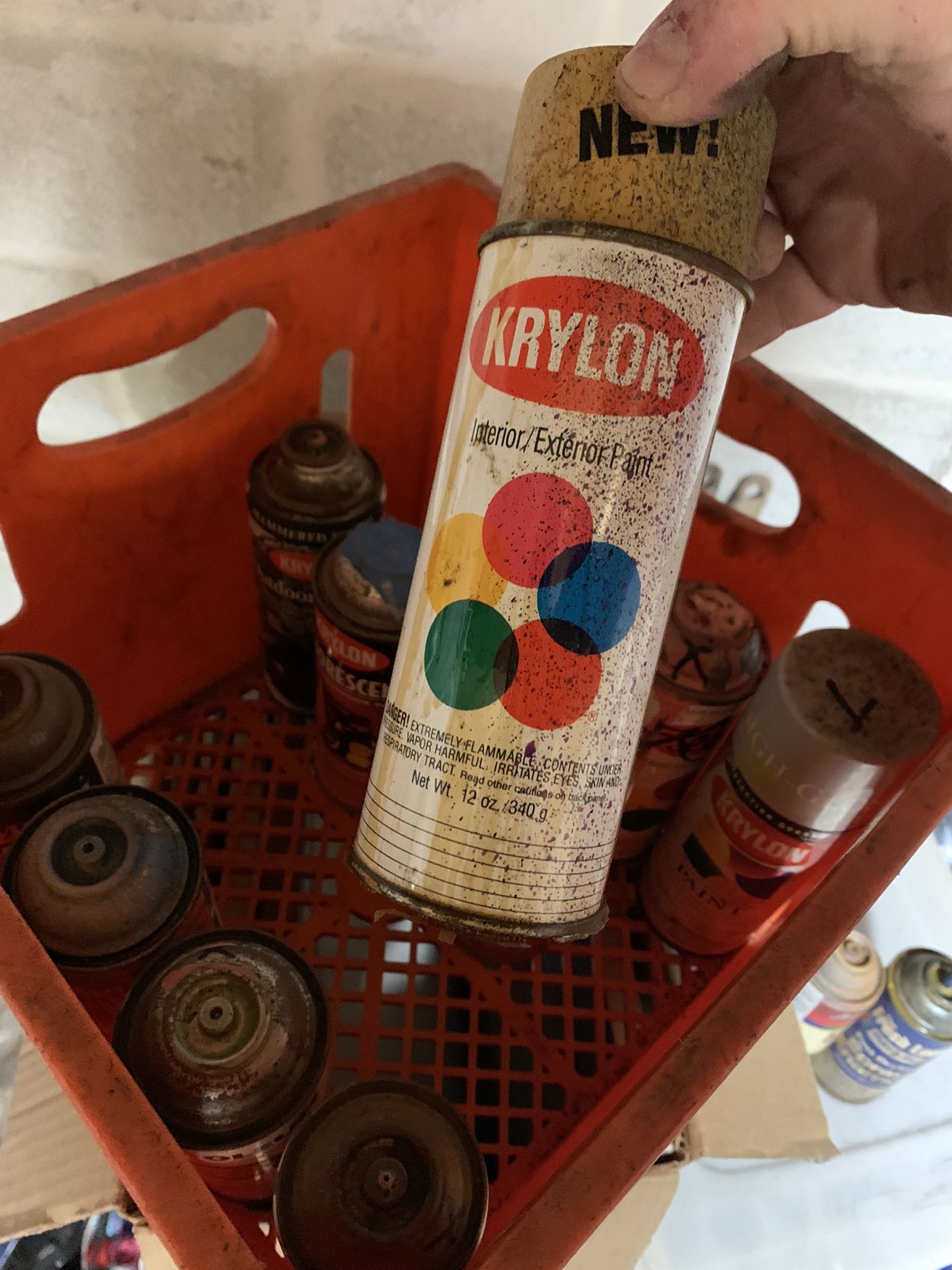 Vintage Spray Paint Cans Krylon Rusto American Accents