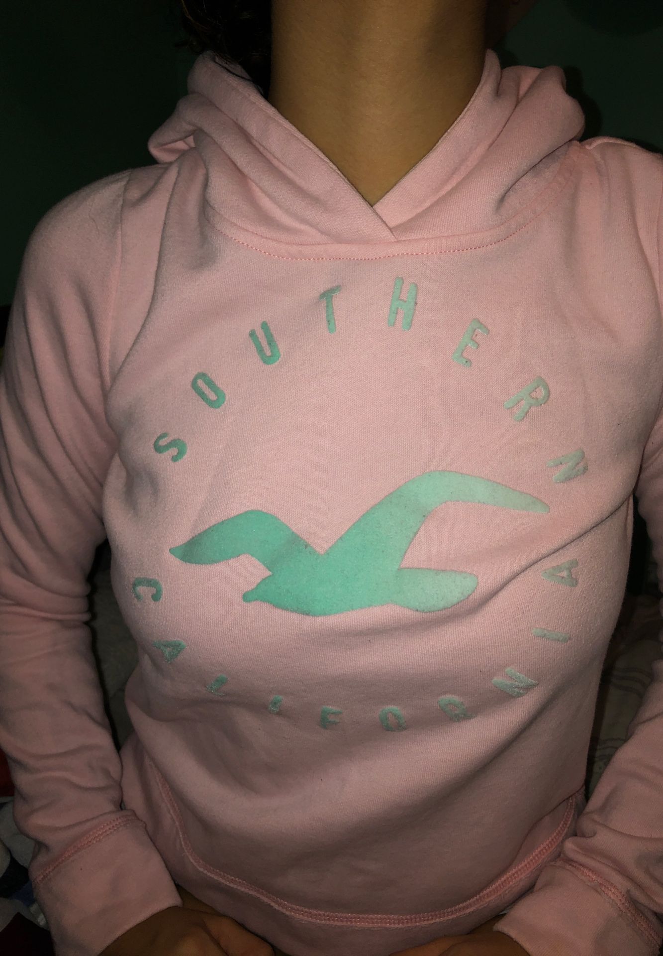 Pink hollister hoodie
