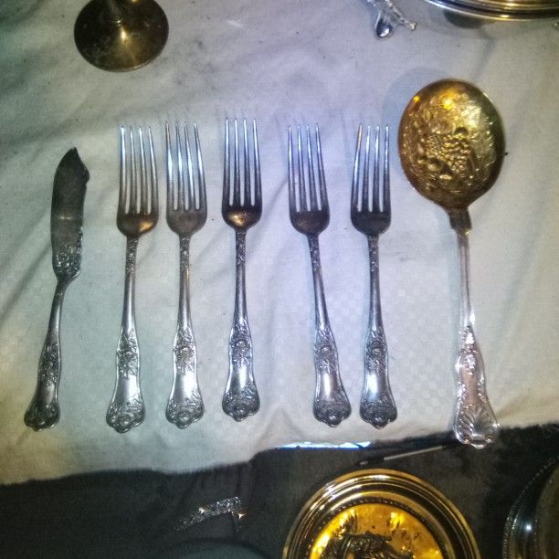 Silver Tea Sets,. All Silver
