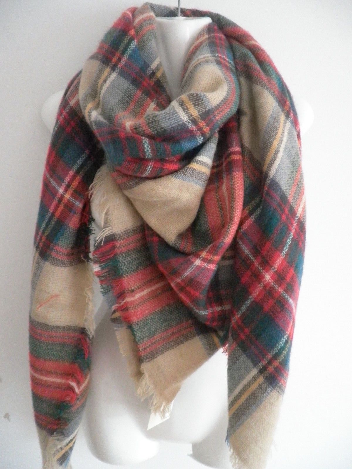 Brand New Gorgeous Warm Soft Scarf Blanket Wrap Shawl in a package
