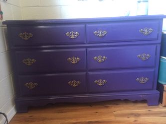 Make Believe Nursery - Project Nursery  Purple furniture, Furniture  makeover, Changing table dresser