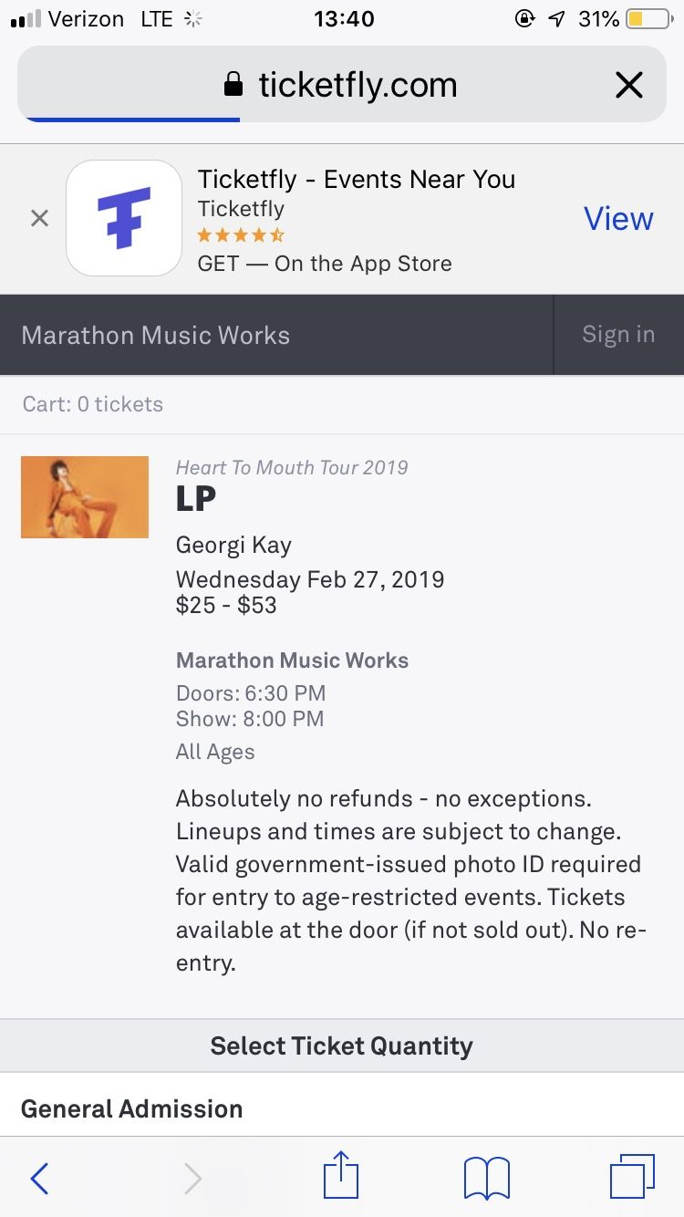 LP Heart to Mouth Tickets