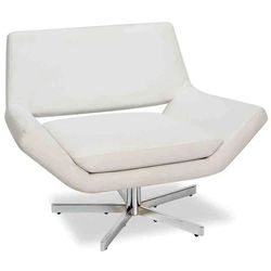 Office Star Ave Six White Leather Chairs  Thumbnail