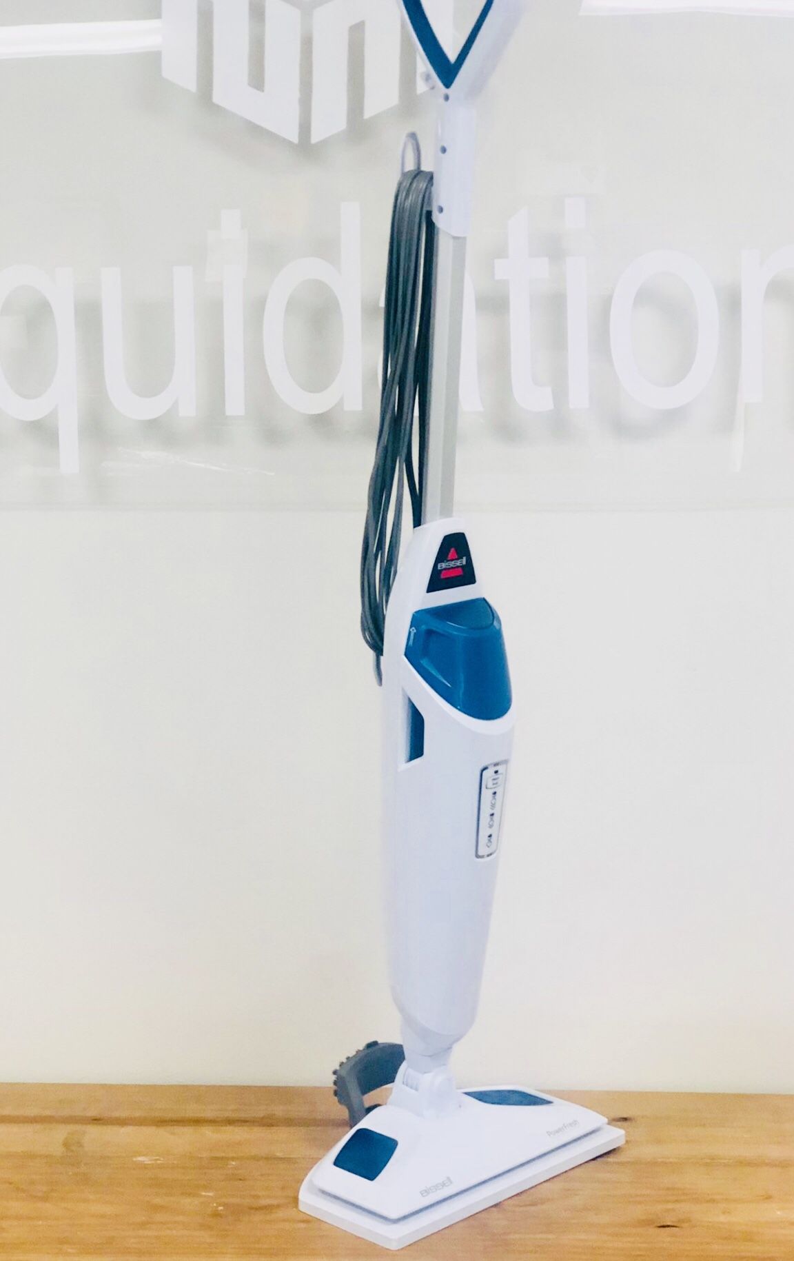 Bissell Power Fresh Steam Mop with Natural Sanitization, Floor Steamer, Tile Cleaner, and Hard Wood Floor Cleaner with Flip-Down Easy Scrubber