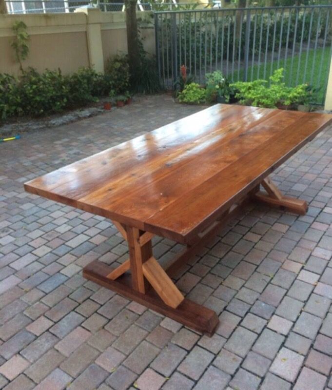 Cedar Farmhouse Table For In West Palm Beach Fl Offerup Cedar Farmhouse Table For In West, Cedar Farmhouse Table