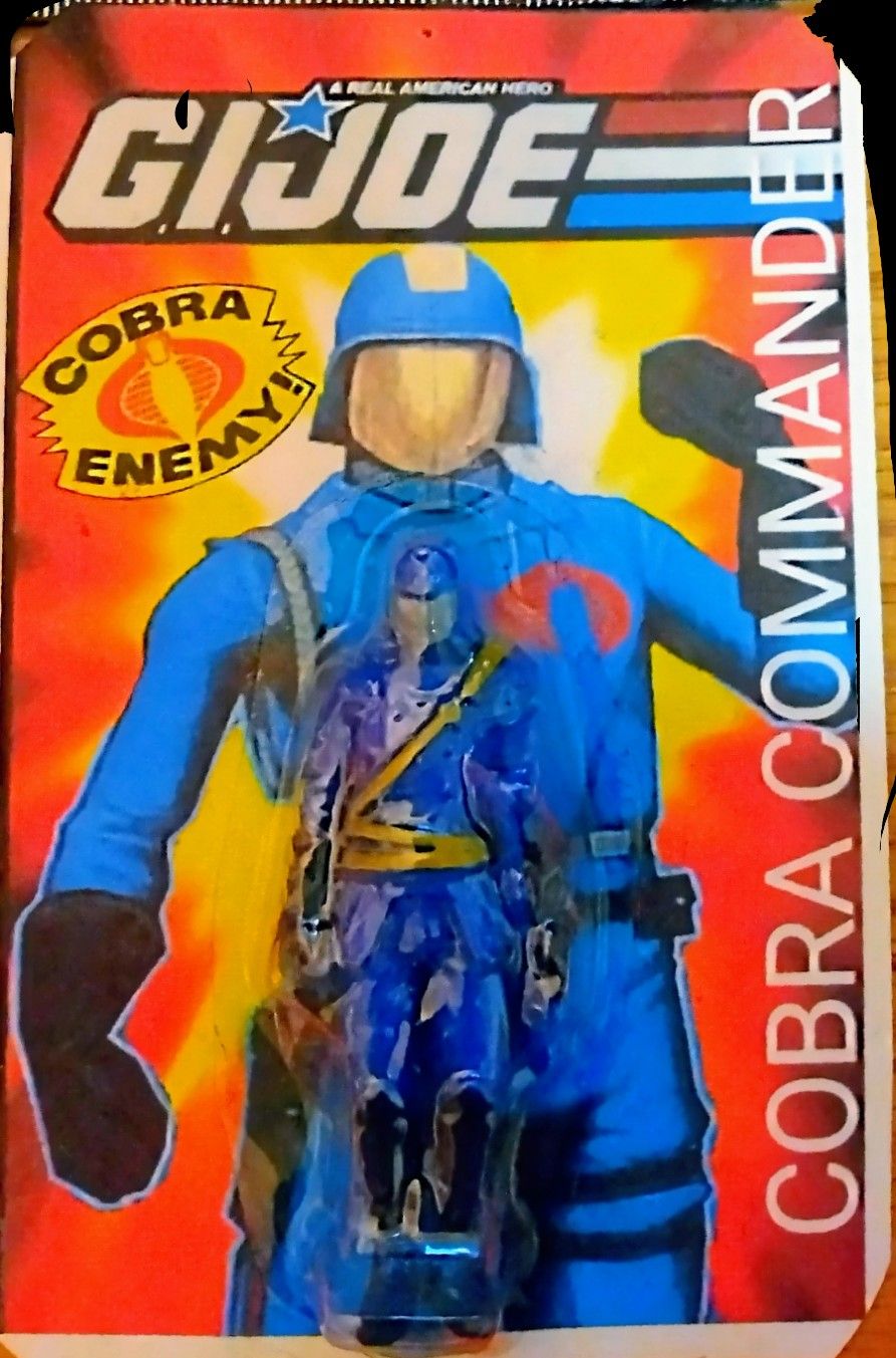 Cobra Commander Mini Figure On Card