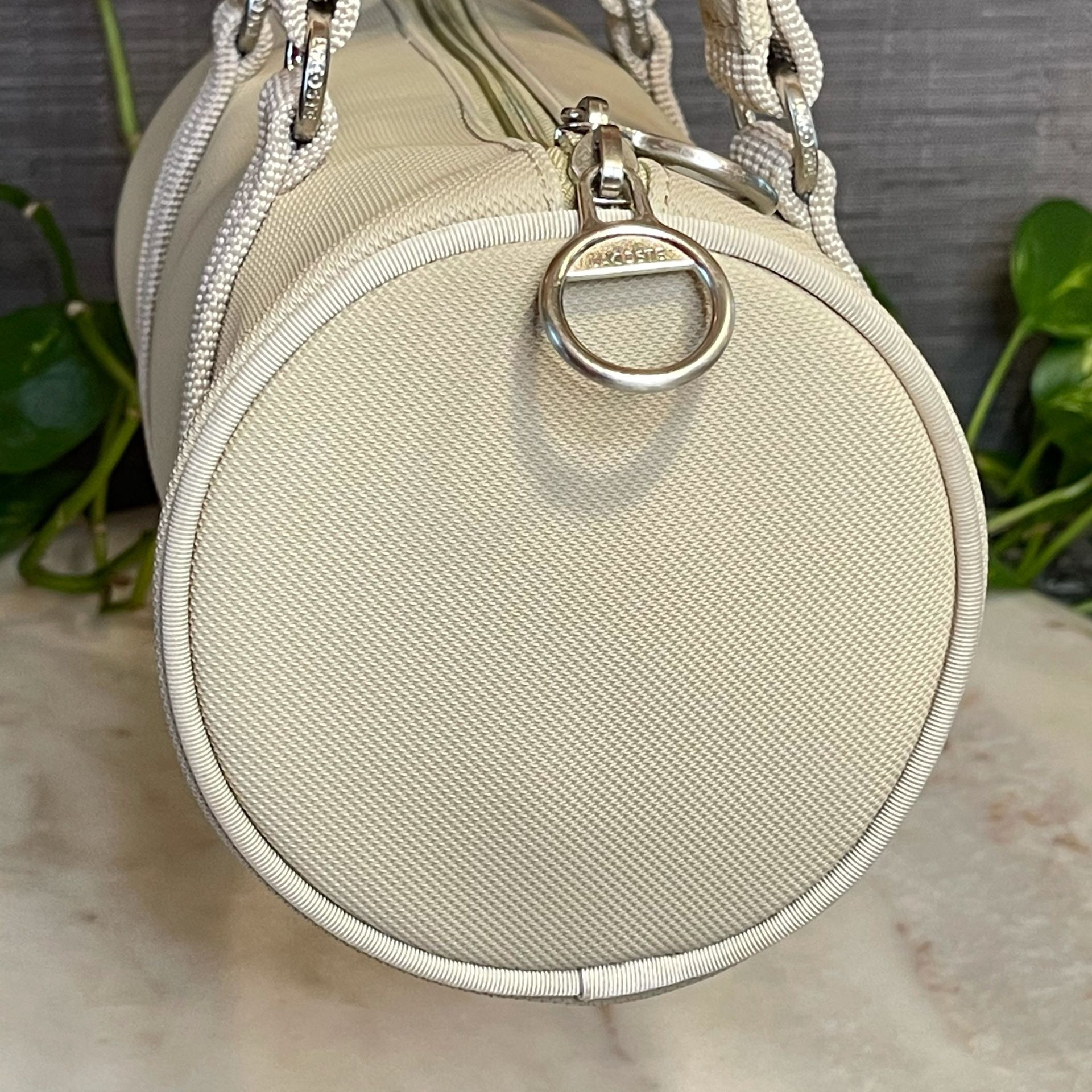 LACOSTE Summer Sand Roll Bag Khaki Bag NWOT