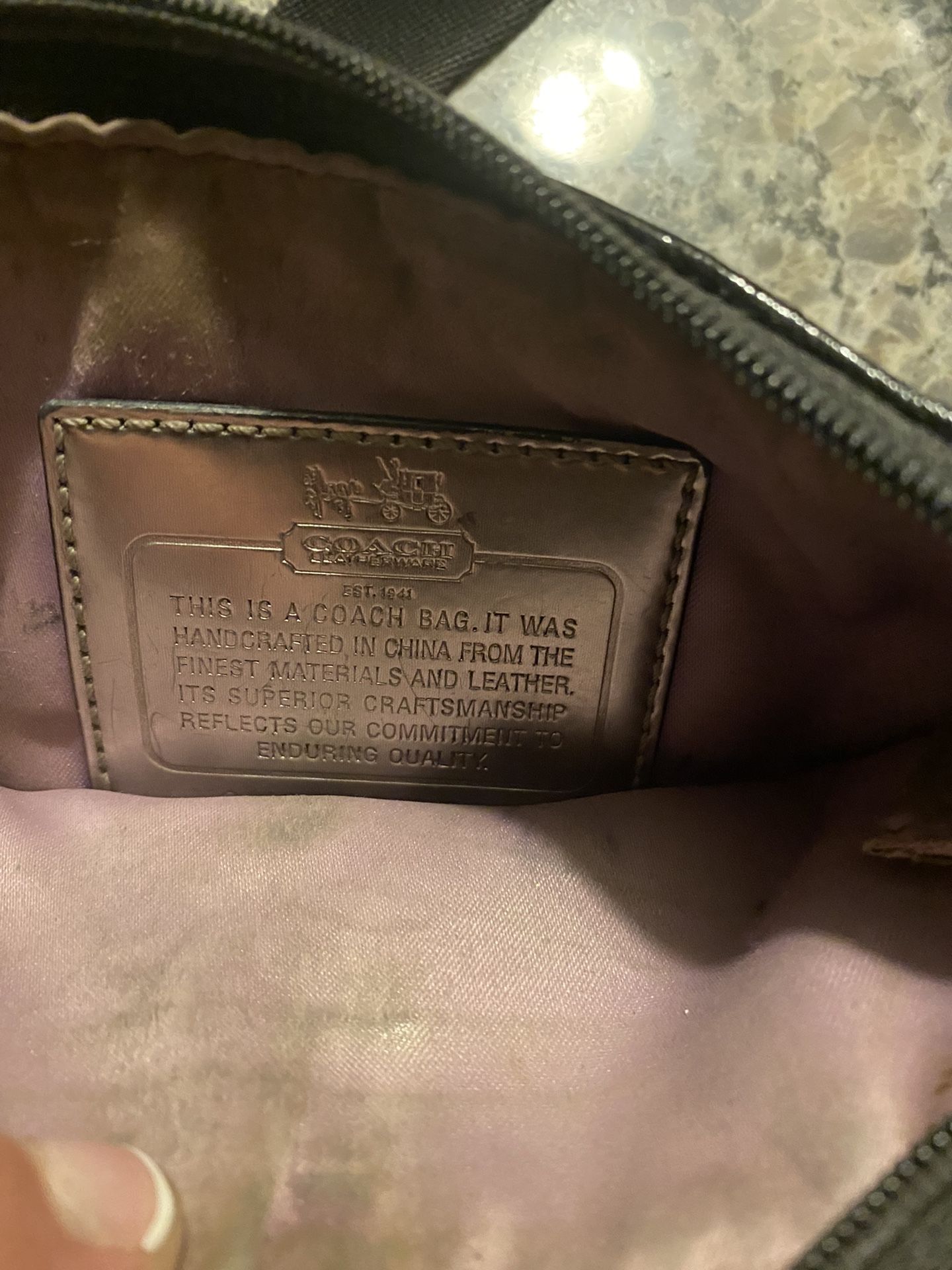 Authentic Vintage Coach Signature Crossbody Bag/purse