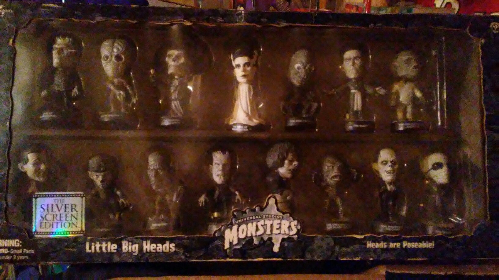Universal studios monsters, little big heads.