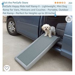 PetSafe Happy Ride Half Ramp II - Lightweight, Mini Dog Ramp for Vans, Minivans and Couches - Portable, Outdoor Pet Ramp - Perfect for Heights up to 2 Thumbnail