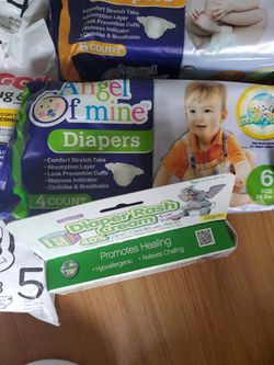 Diaper Lot Sizes 2-6 Wipes &more Thumbnail
