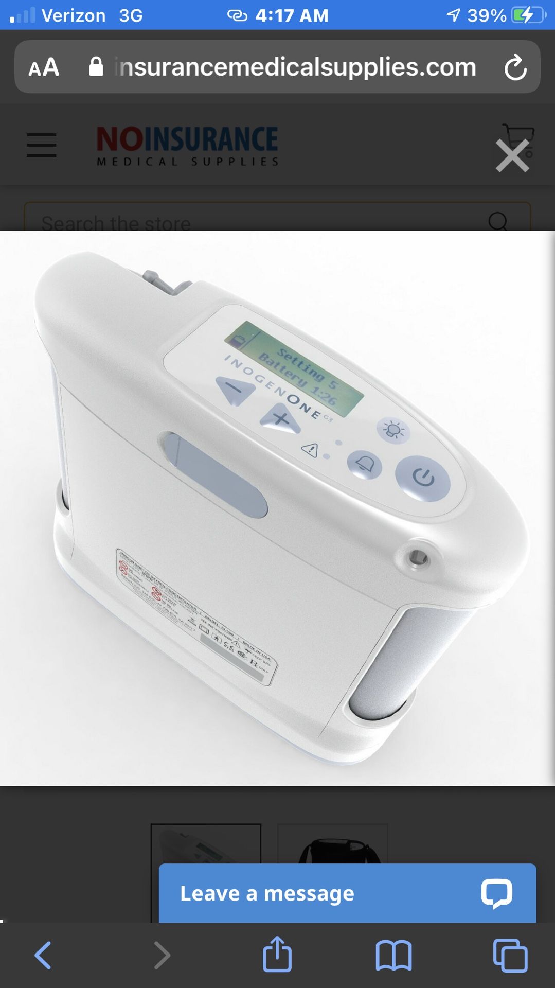 Inogeneone G3 Oxygen Machine