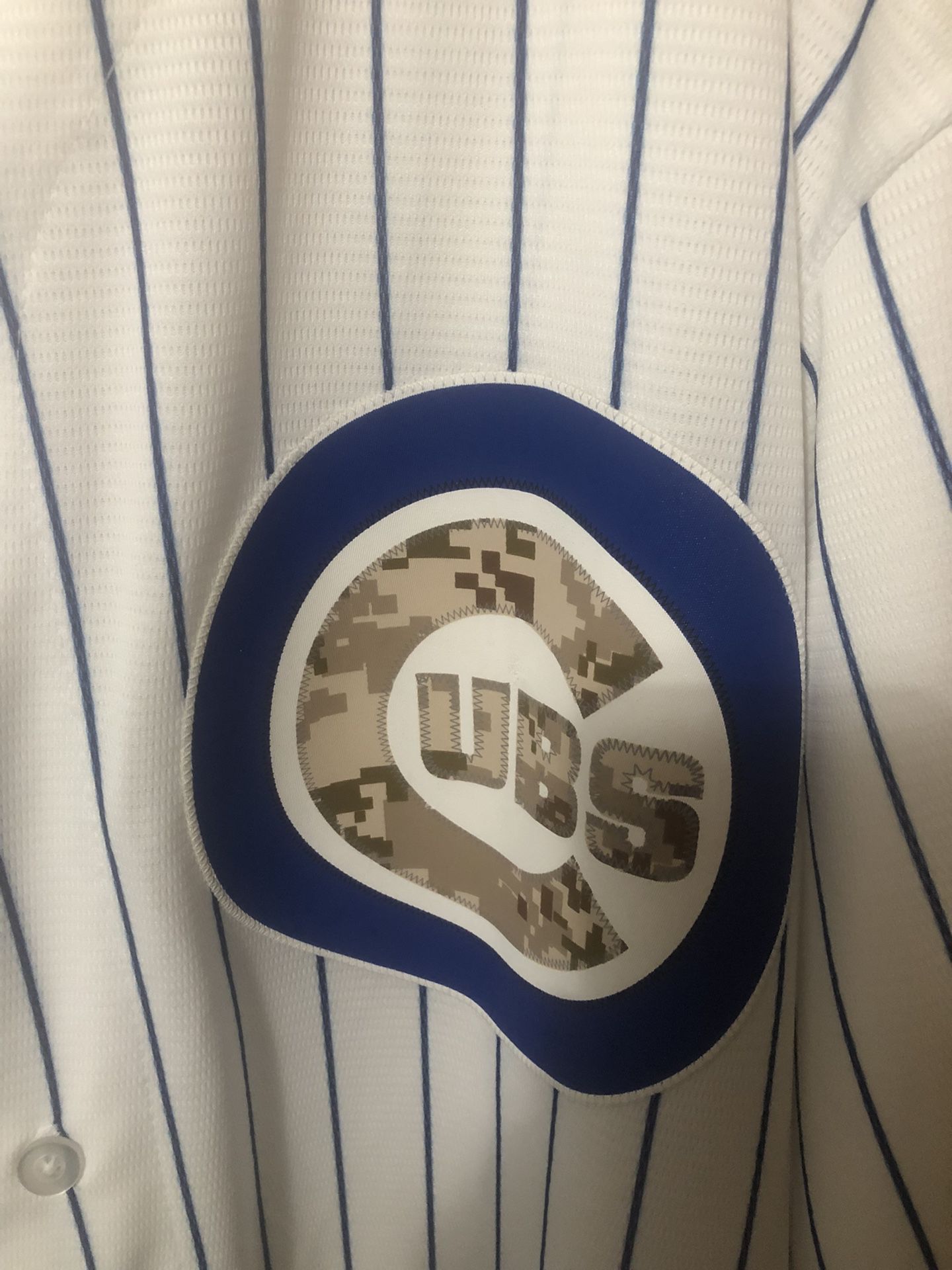 CHICAGO CUBS MAJESTIC MEMORIAL DAY HOME CAMO LOGO JERSEY XXL