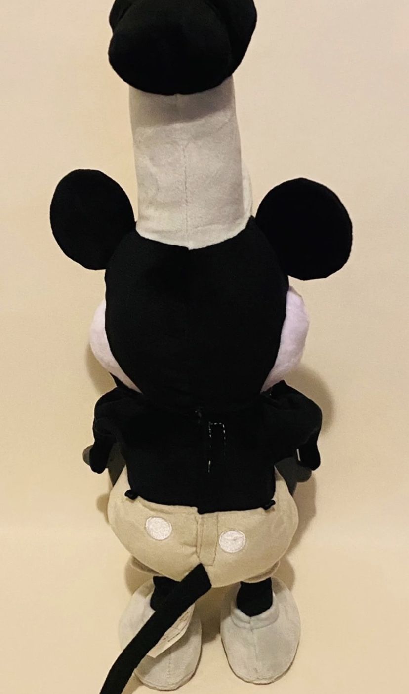 Mickey Mouse Special Edition Steamboat Willie Animated Plush Whistles and Dances