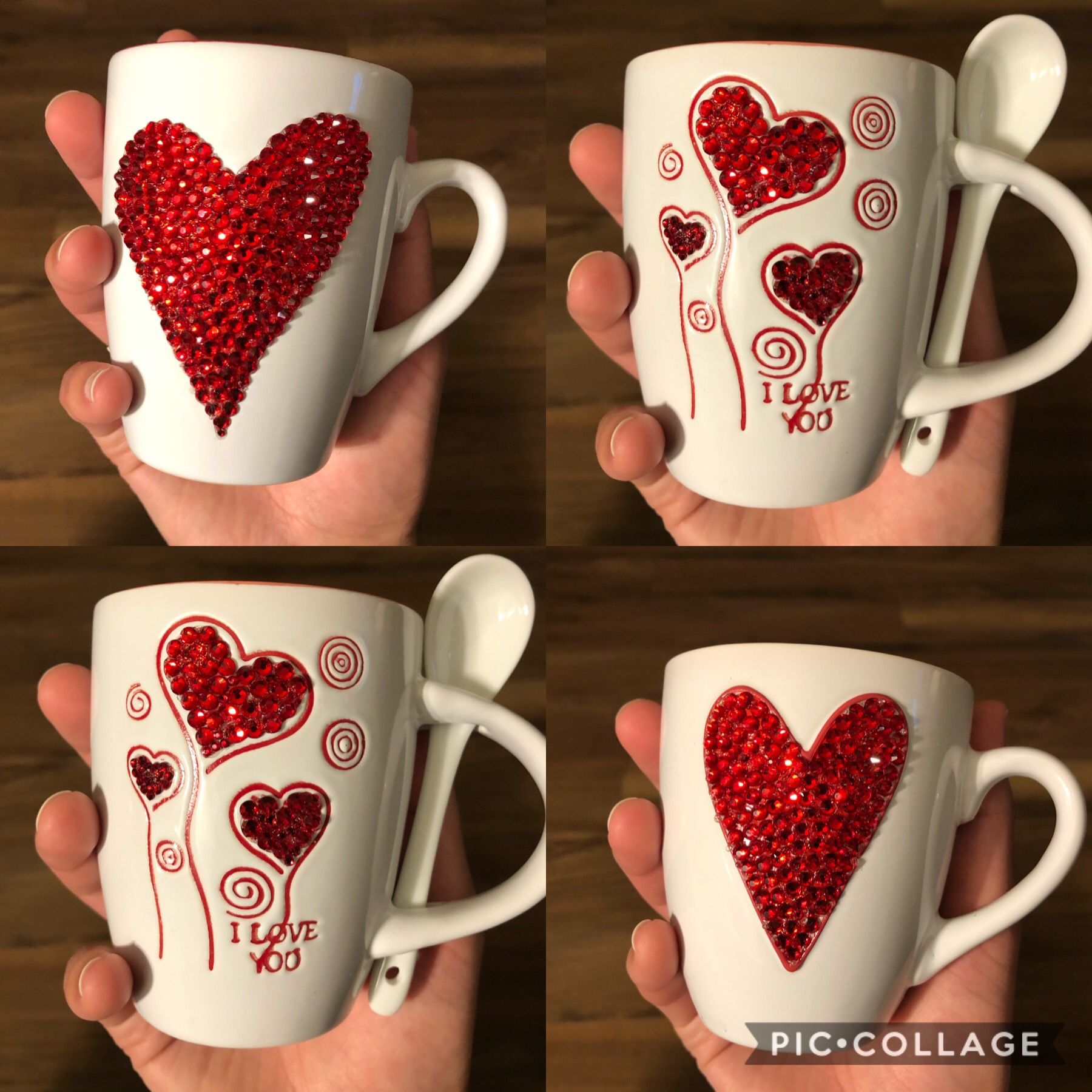 New Rhinestoned Tea Cups $10 each