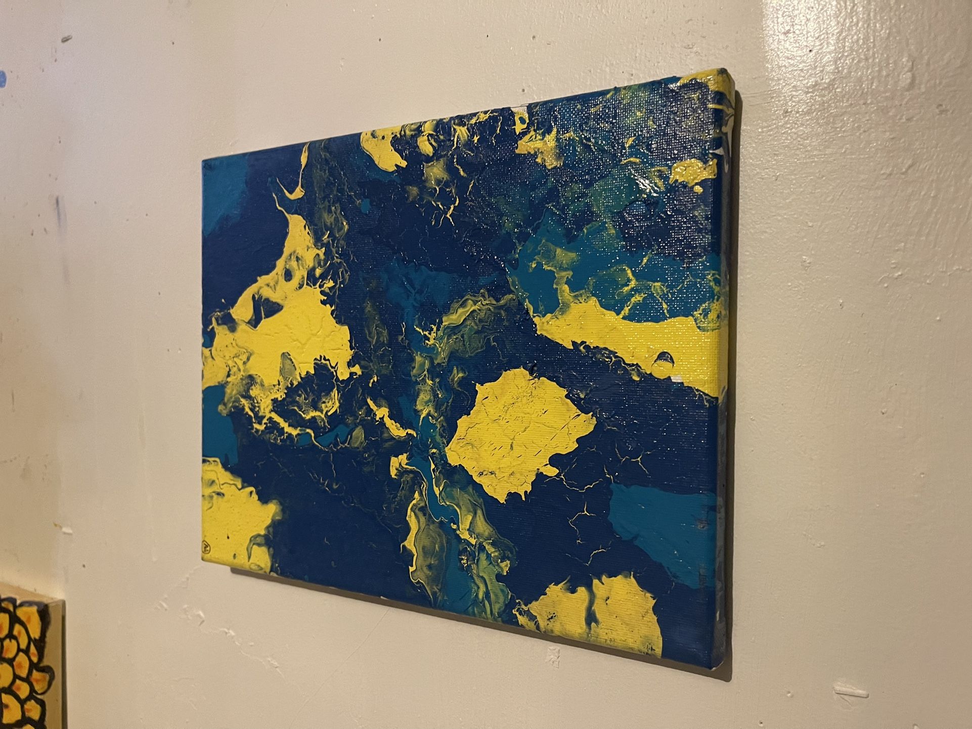 Blue & Yellow Painting