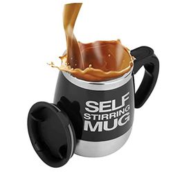 Self Stirring Mug Auto Self Mixing Stainless Steel Cup for Coffee/Tea/Hot Chocolate/Milk Mug for Office/Kitchen/Travel/Home -450ml/15oz The best gift（ Thumbnail