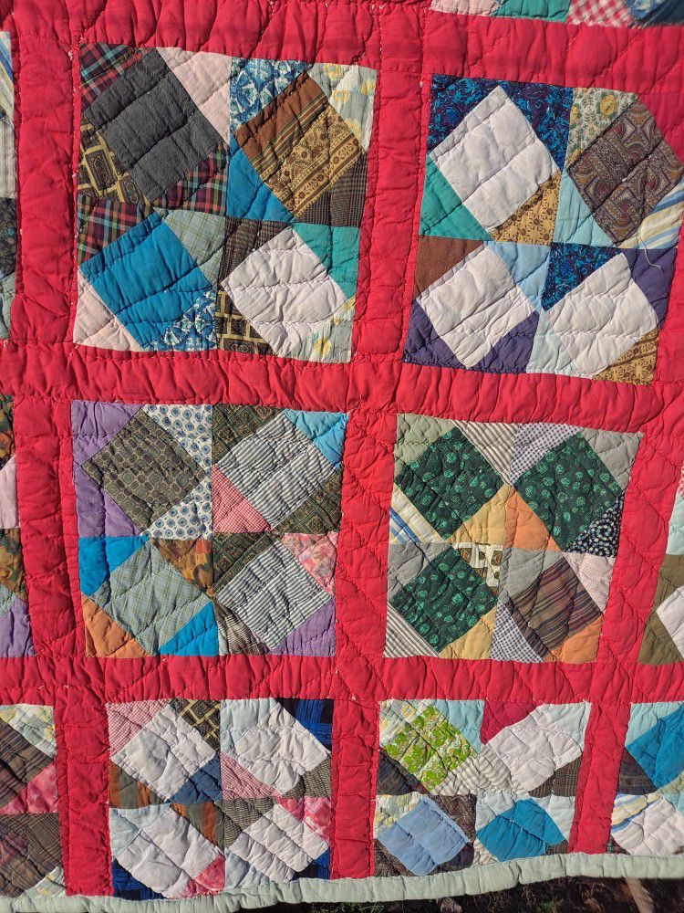 Genuine Antique Hand Stitched Quilt