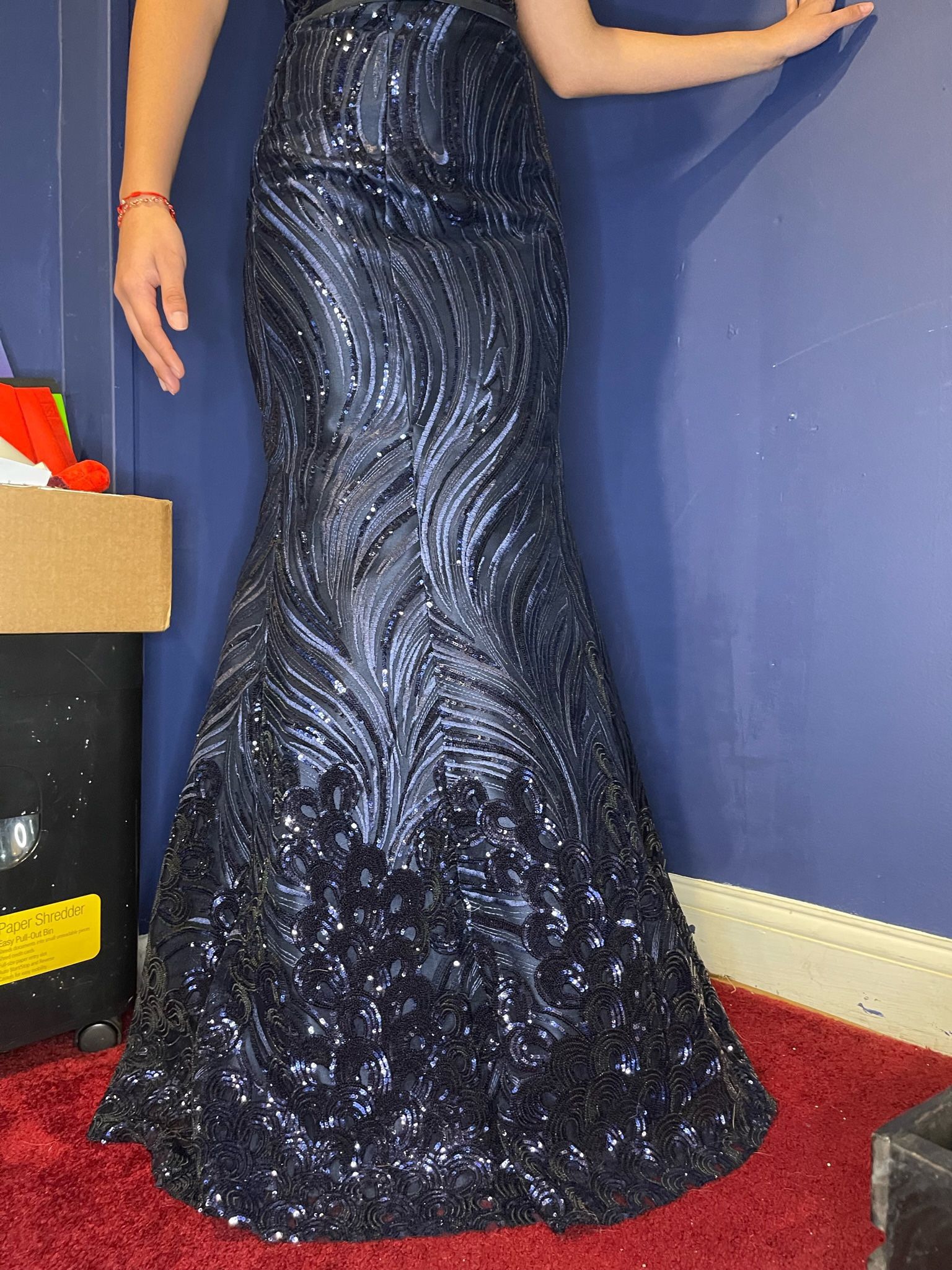 Brand New With Tag, Anny Lee Navy Blue Prom Dress 