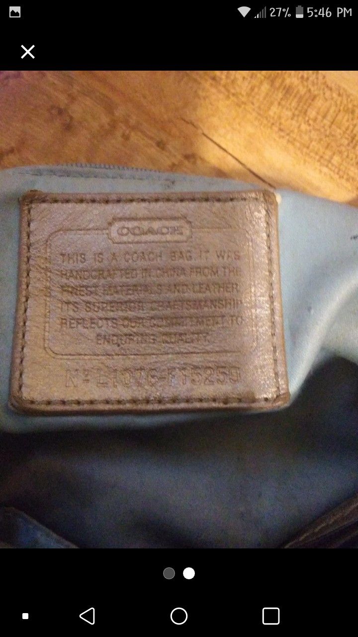 Coach purse