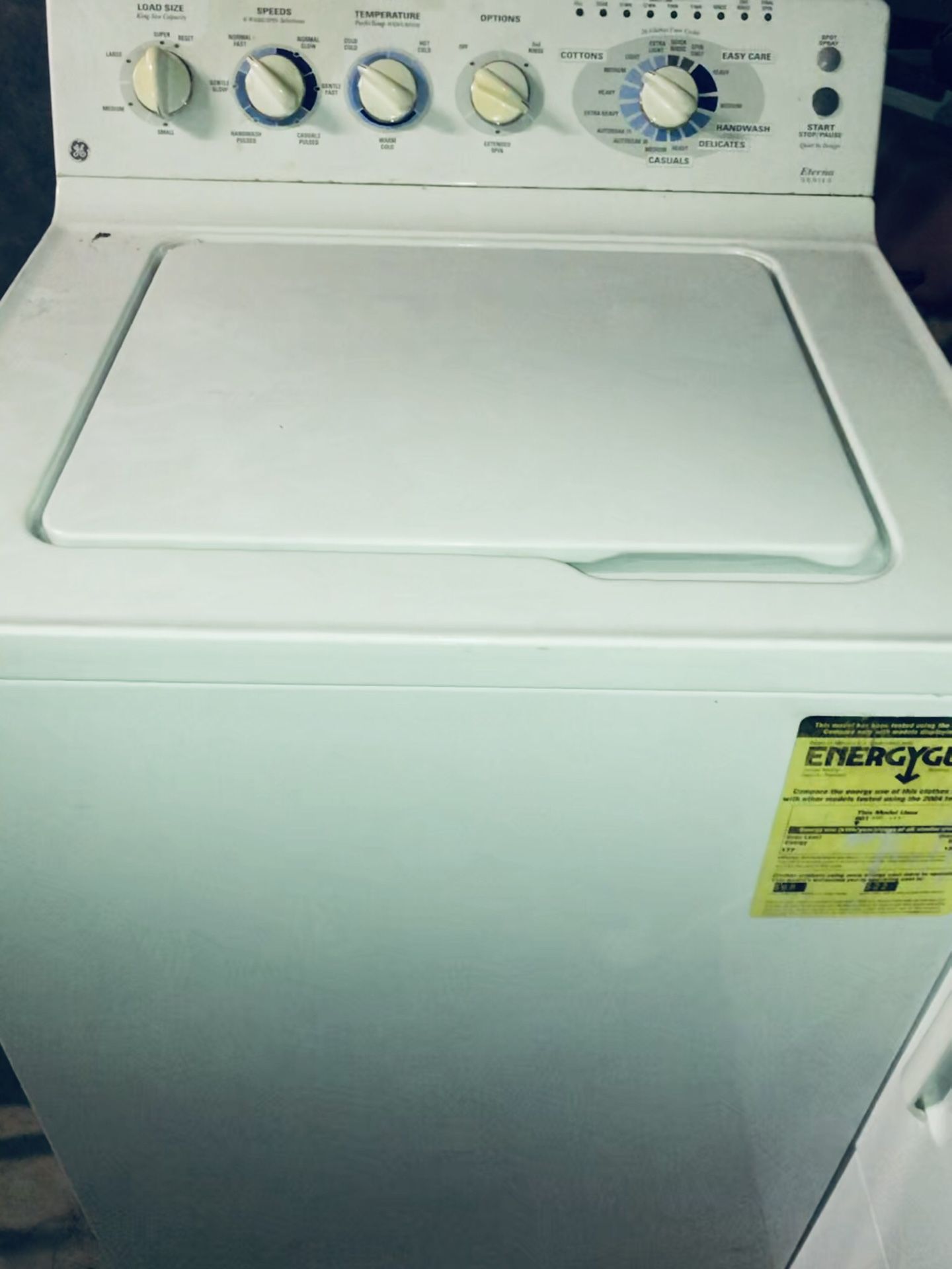 GE washer and electrical dryer