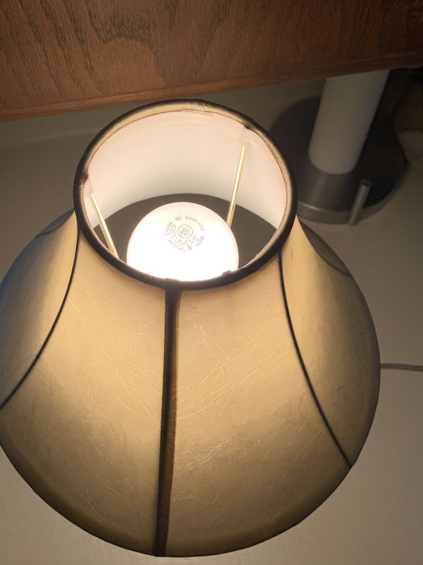 Glass Shaded Table Lamp