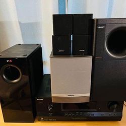 Sony multi chanel av receiver  str-dh250 With bose 5 series and speaker set Thumbnail