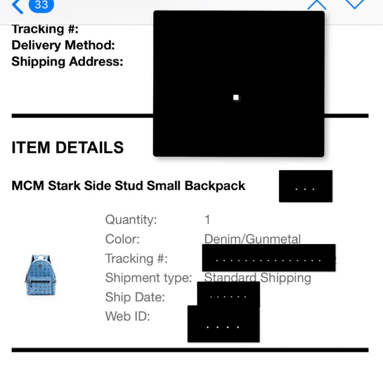 MCM Stark Side Stud Backpack