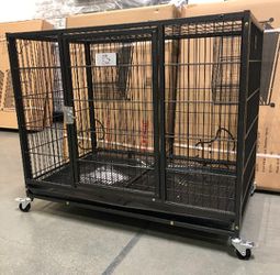 ✨ NEW ✨ Heavy Duty Stackable Dog 🐶🐕 Kennels With Removable Tray 🔥⚡✨🔥⚡✨🔥⚡✨🐕🐶🐺🦮🐕‍🦺🐩 Thumbnail