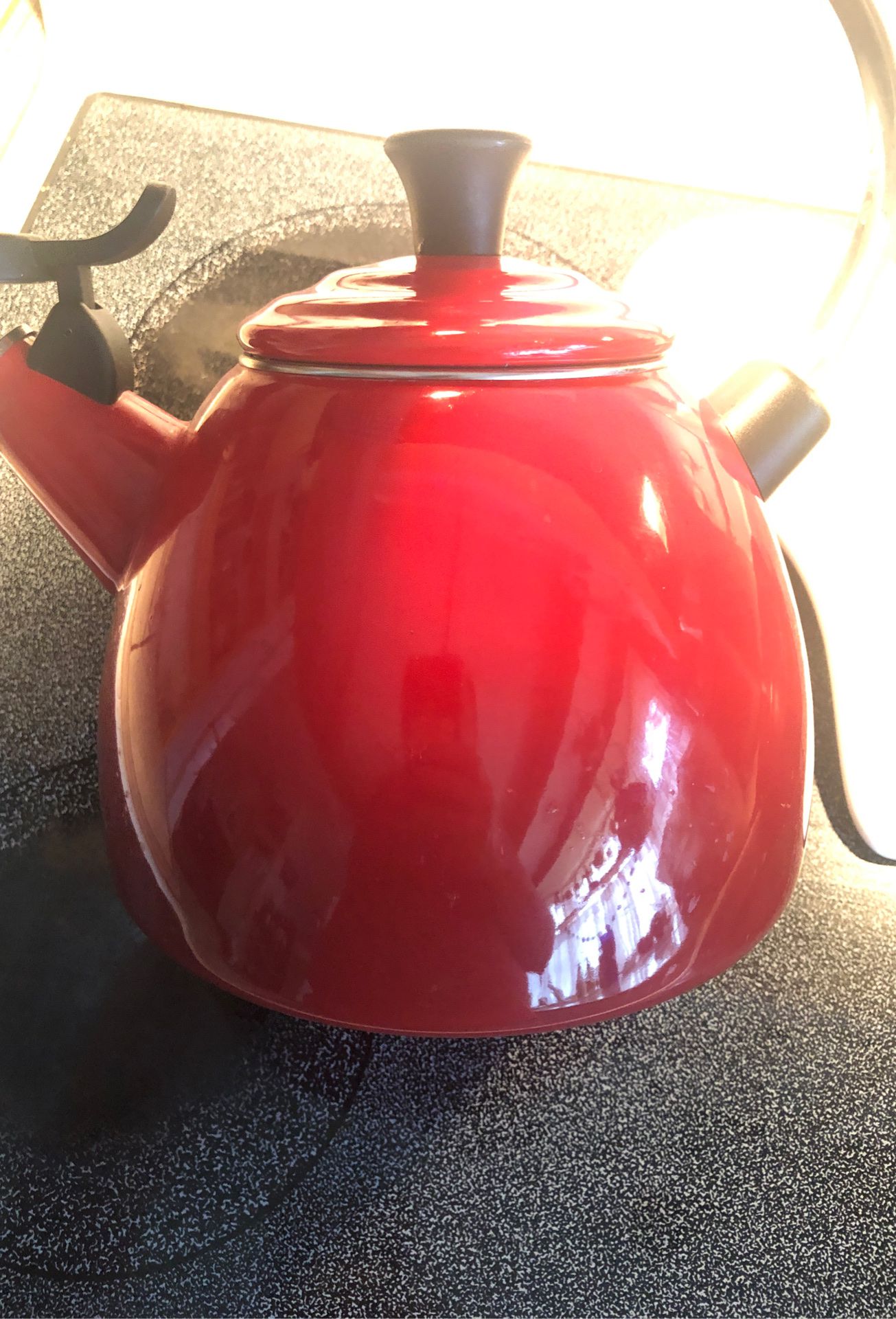 Le Creuset flame red tea kettle VINTAGE