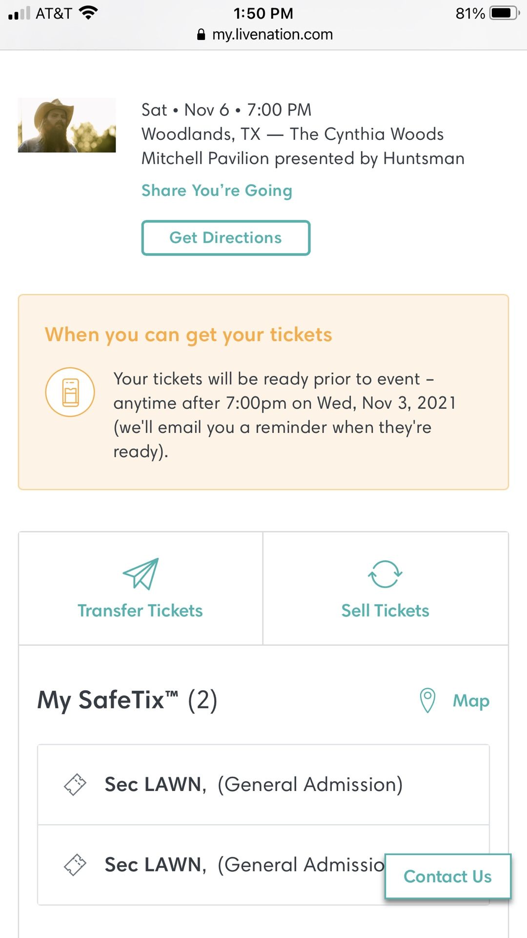 Chris Stapleton Tixs