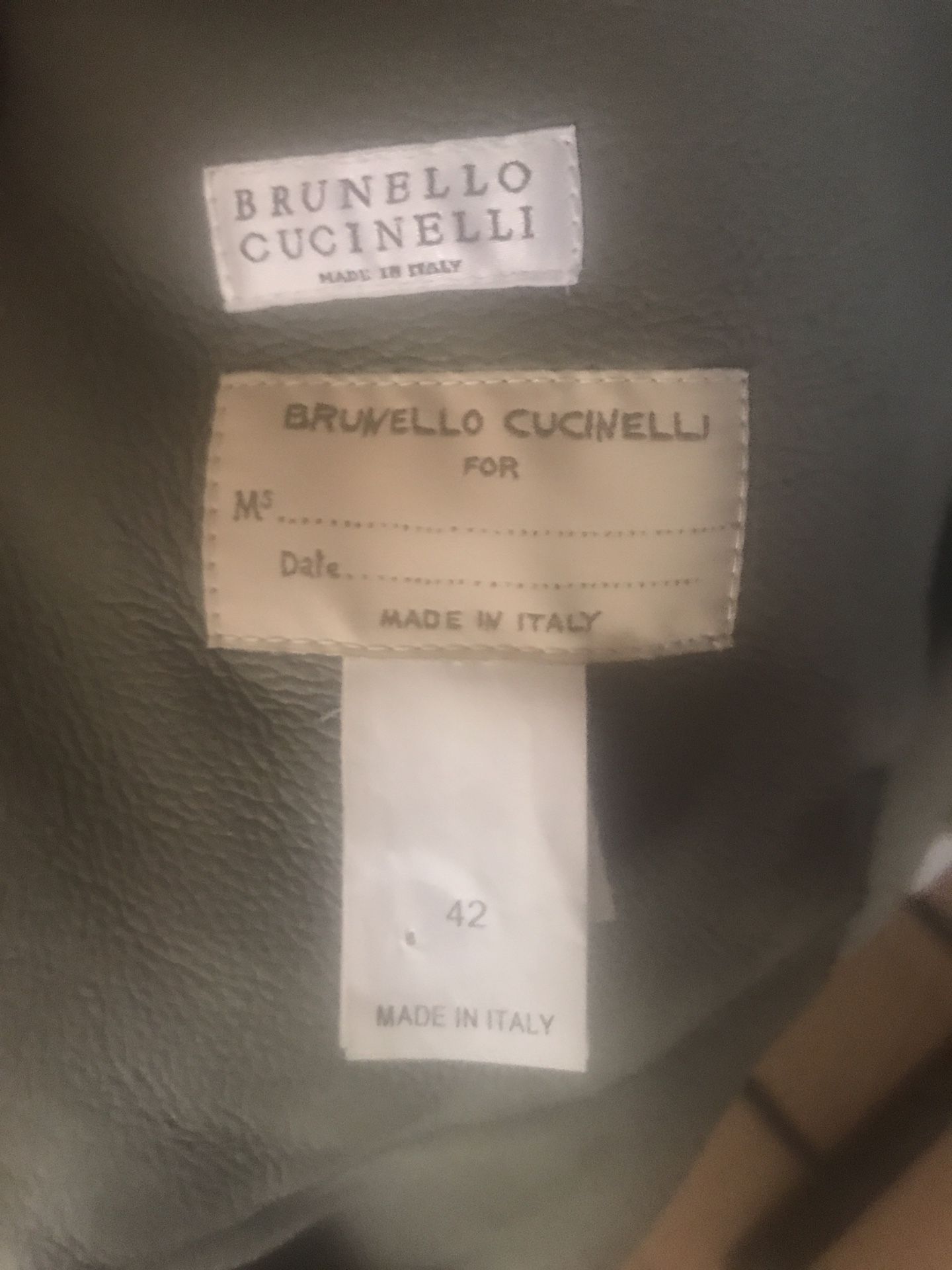 Brunello Cucinelli Shearling poncho style coat. Brand new!!