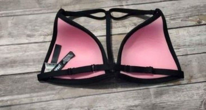 A black bathing suit multiple colors