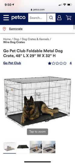 Large dog metal dog crate $99msrp Thumbnail