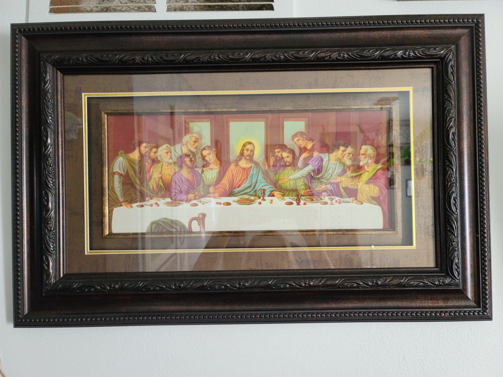 Last Supper Portrait With Frame