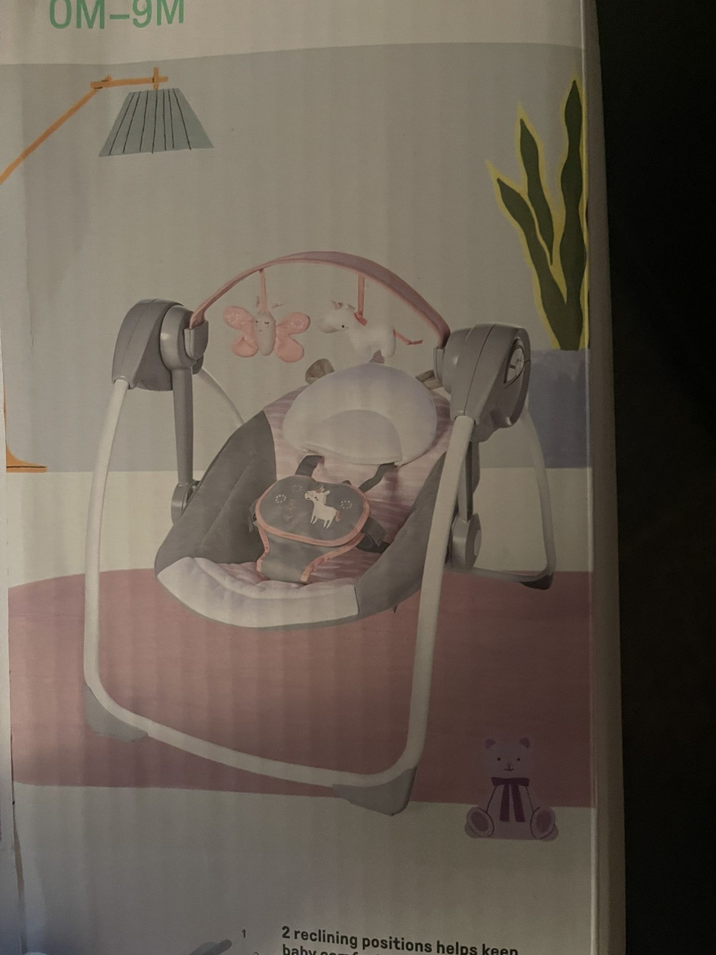 Ingenuity Comfort 2 Go Portable Baby Swing New