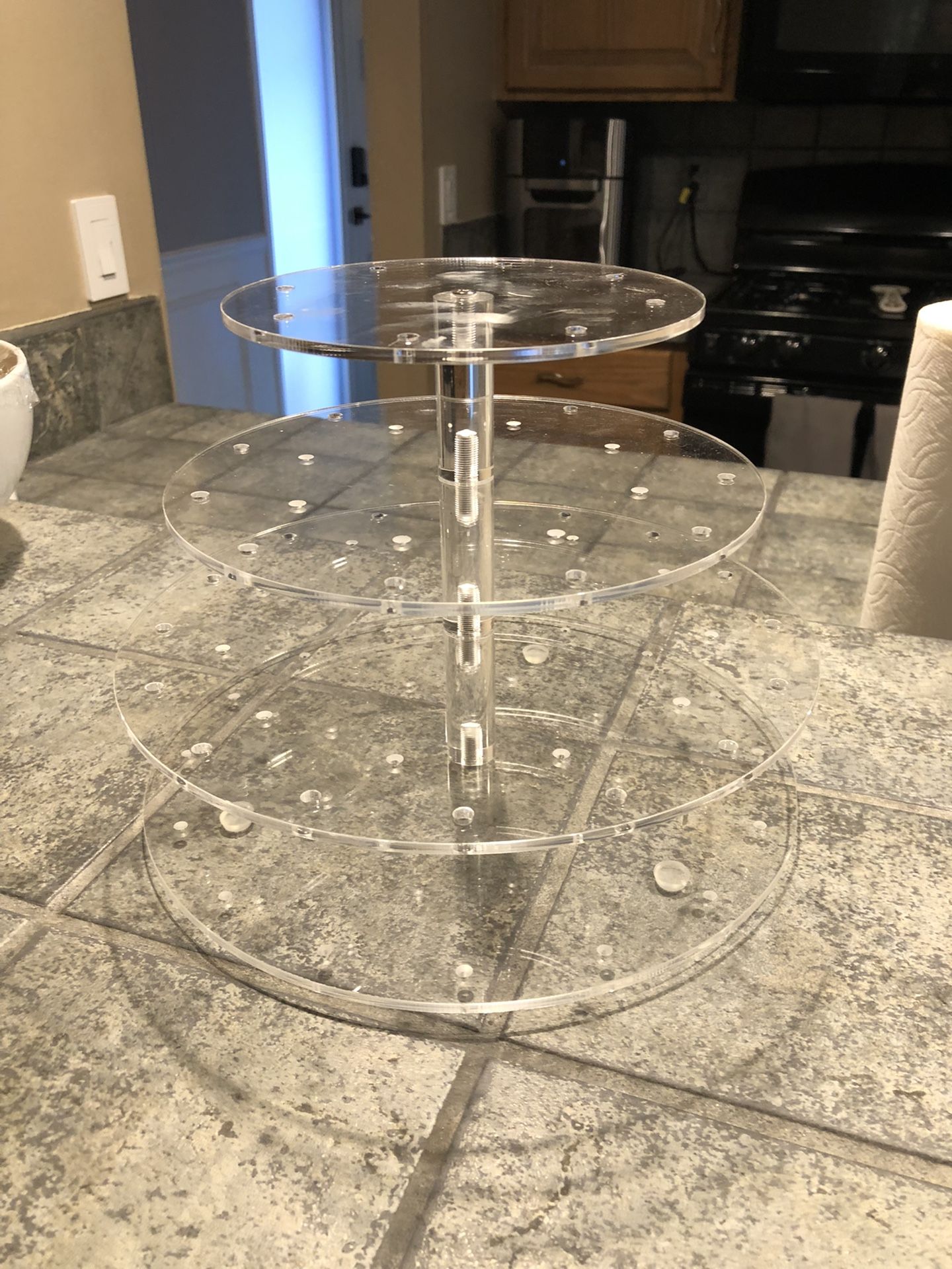 Two Clear Plastic Cake Pop Holders/Treys