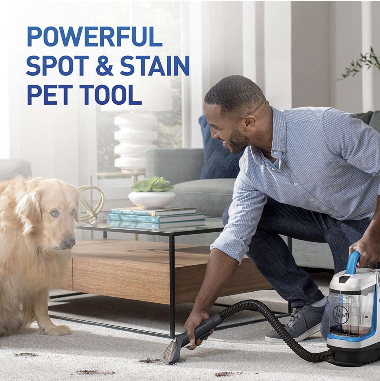 NEW! Hoover PowerDash GO Pet Portable Spot and Stain Cleaner - FH13000