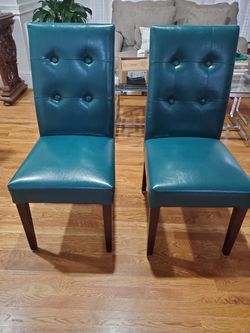 Teal dining chairs  Thumbnail