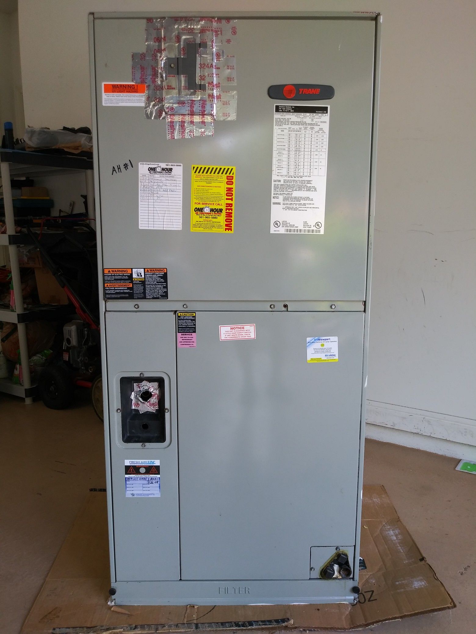 TRANE (American Standard) AC Air Handler XR12 4 Ton R410A TXV