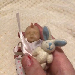 3 Inch Baby Unicorn Half Silicone Half Cloth Doll Thumbnail